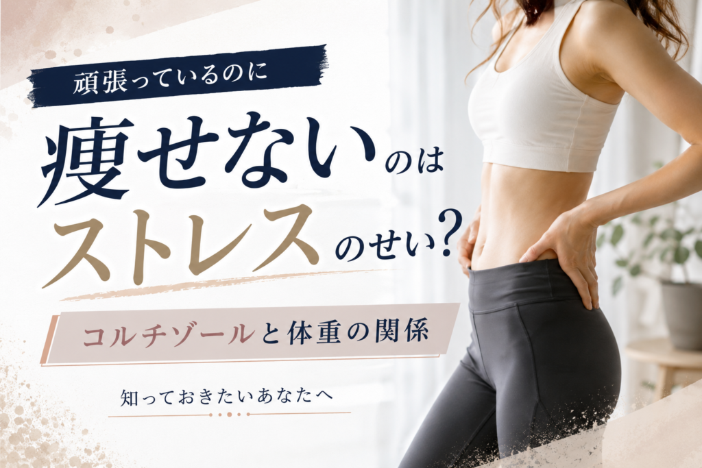 頑張っているのに痩せないのはストレスのせい?コルチゾールと体重の関係を知っておきたいあなたへ